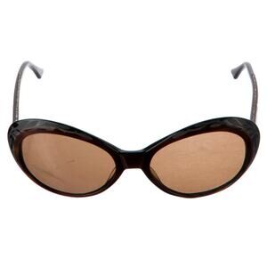 Judith Leiber Vintage Frosted Etched Rhinestone Sunglass FRAMES Rounded Cat Eye